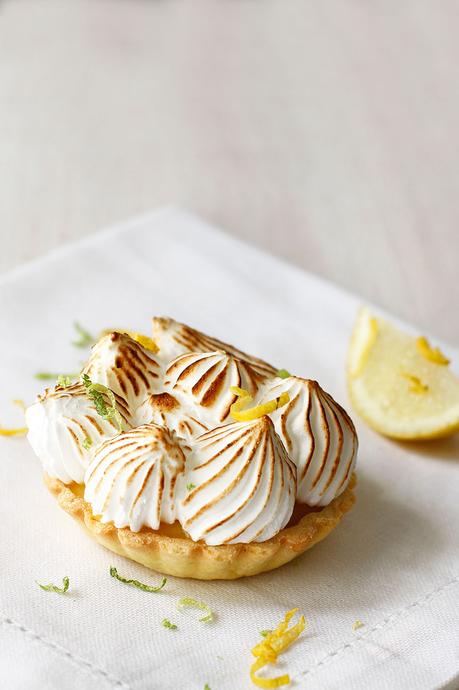 The Secret to Non-Weep Meringue and  Lemon Curd Tartlets