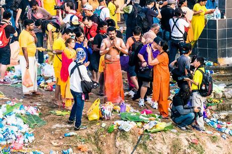 preparing for then journey at Thaipusam 2017