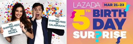 FREE Shipping to CALABARZON on Lazada's 5th Birthday Sale