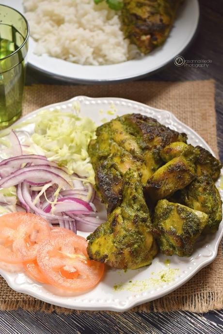Hariyali Chicken (Oven Grilled)