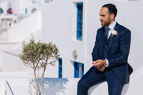 Chic fall wedding in Santorini | Sepideh & Andre