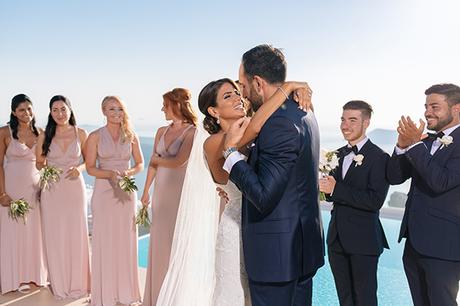 Chic fall wedding in Santorini | Sepideh & Andre