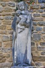 Old Statue of Mary and Jesus - Orval