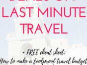 Find Last Minute Travel Deals