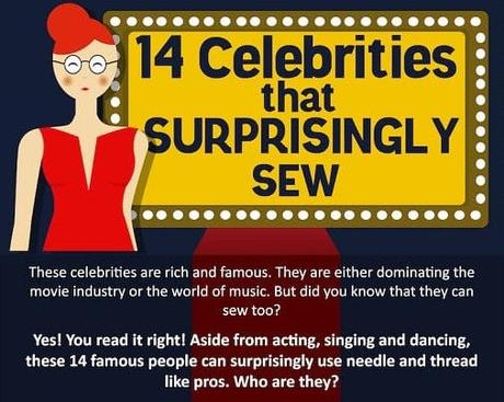 14 Celebrities that Surprisingly Sew!
