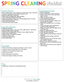 Image: Printable Spring Cleaning Checklist