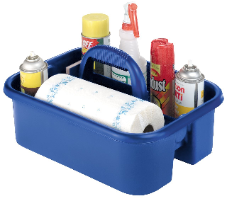 Image: Plastic Tote Cleaning Caddy