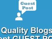 List Quality Guest Blogging Sites 2017