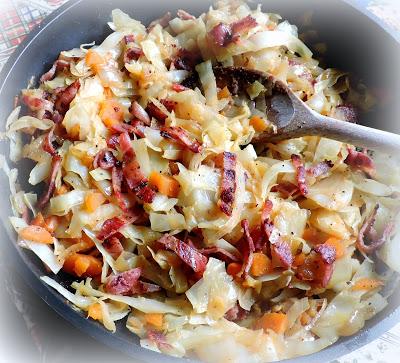 Fried Cabbage with Bacon & Onions