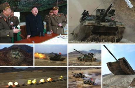 Kim Jong Un Observes and Guides KPA 2017 Tank Competition