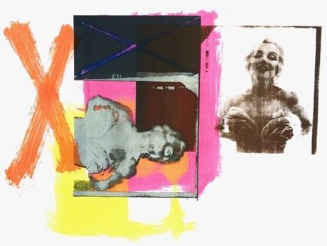 Abstract Collage With Marilyn Monroe at MassArt Auction