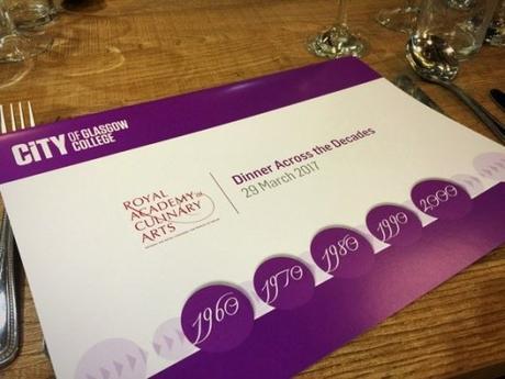 Food: Royal Academy of Culinary Arts and City of Glasgow College Dinner