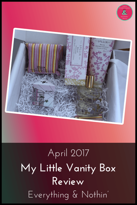 April 2017 My Little Vanity Box Review