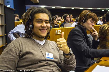Stand Up For Europe - Students for Europe - Parlement européen - Photo par Ben Heine