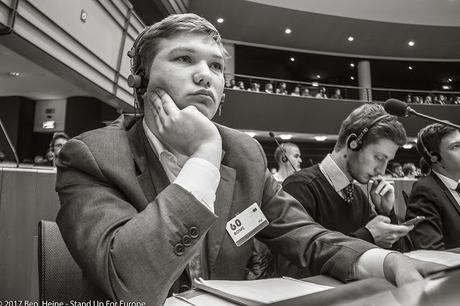 Stand Up For Europe - Students for Europe - Parlement européen - Photo par Ben Heine