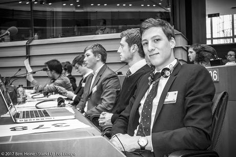 Jules Bejot - Stand Up For Europe - Students for Europe - European Parliament - Photo by Ben Heine