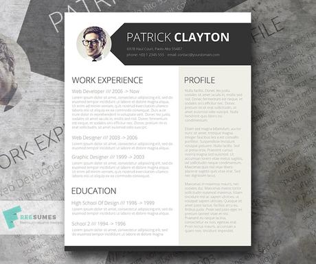 Free Resume Template: Professional One Page Resume