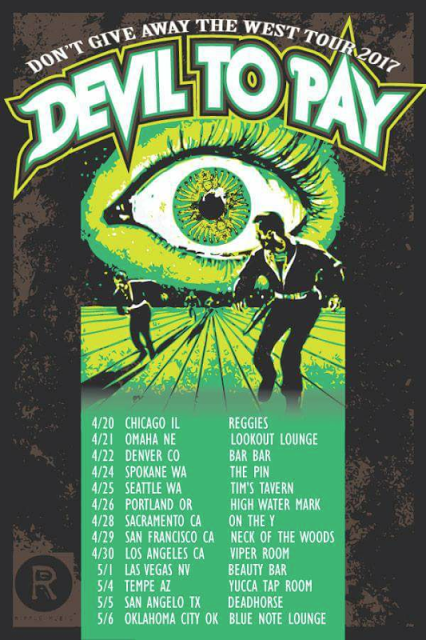 Don't miss Devil to Pay as they trek out West for their first West Coast tour in years, in support of their latest Ripple Music album, 