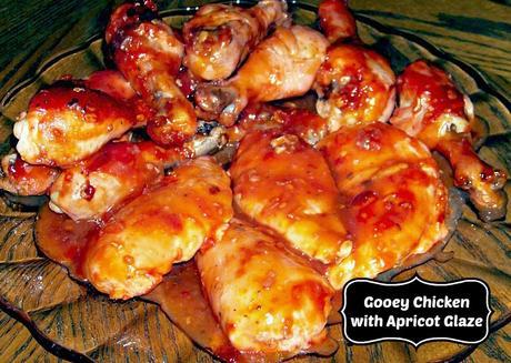 Chicken Drummettes with a Gooey Apricot Glaze
