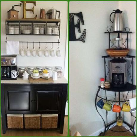 DIY to organize a coffee bar station