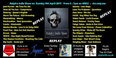 Ralph's Indie Show Replay - as played on Radio KC - 9.4.17