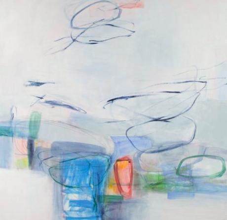 Abstract Painting With Geometric Forms By Julia Rymer