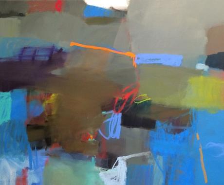Abstract Geometric Painting By Sharon Paster 