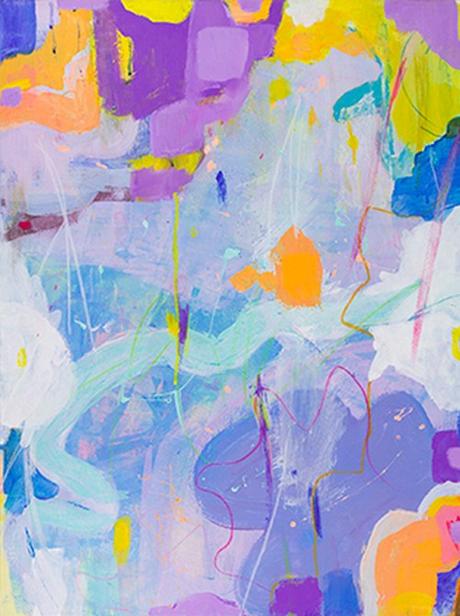Colorful Abstract Painting By Ellen Levine Dodd