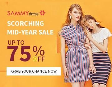 Enjoy 75% OFF @sammydress.com