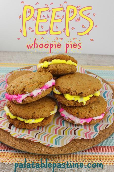 Peeps Whoopie Pies #EasterRecipes Peeps Whoopie Pies