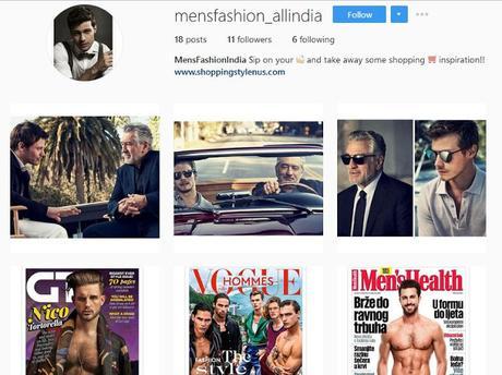 Mens fashion - All India : An Instragram Account for Men