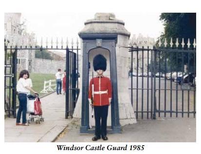 Alan Barry. Salesman with an AK47. Windsor Castle Guard