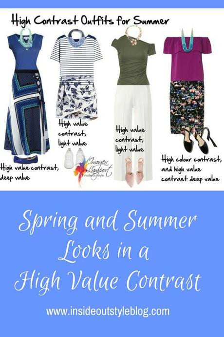 Spring and Summer Looks for High Value Contrast