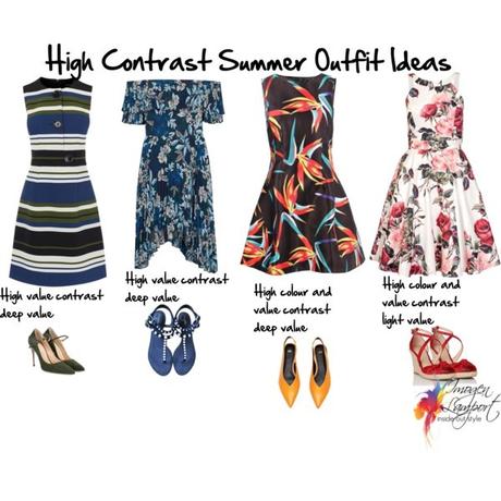 Spring and Summer Looks for High Value Contrast