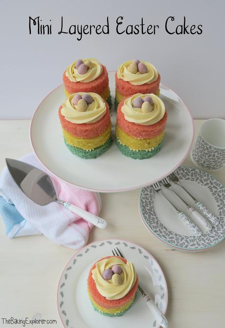 Mini Layered Easter Cakes & A Mary Berry Homeware Competition!