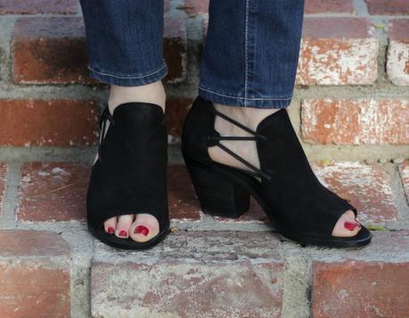 Eileen Fisher heeled peep-toe booties