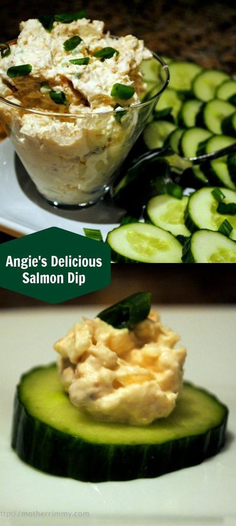 Angie’s Easy Appetizer Salmon Dip with Cream Cheese and Green Onions