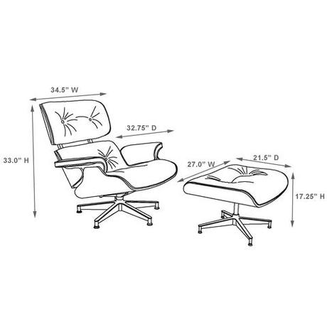 Eames Lounge Chair Dimensions