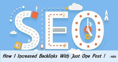 How I Increased My Backlinks With Just One Post !