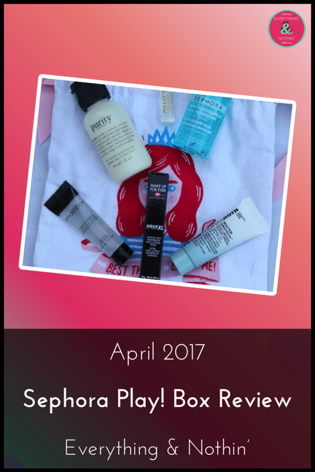 April 2017 Sephora Play! Box Review