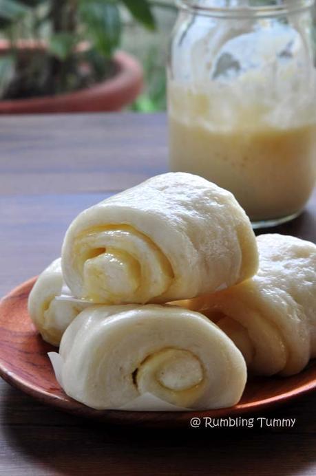 Cheese Mantou (Herman starter - natural yeast)