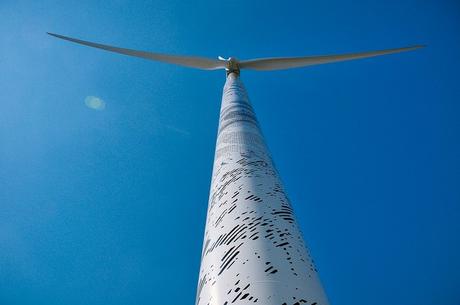 wind turbine art by Vhils, Moimenta da Beira