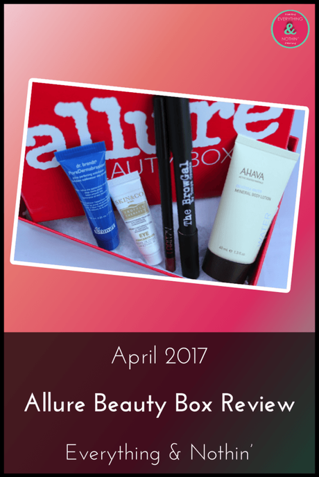April 2017 Allure Beauty Box Review