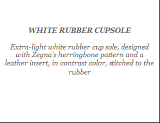  Ermenegildo Zegna : White Rubber Cupsole