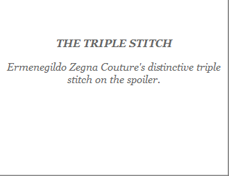  1. Ermenegildo Zegna : The Triple Stitch