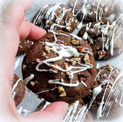 Caramel Stuffed Chocolate Cookies