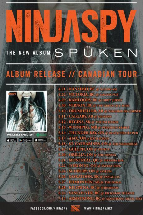 Idioteq Album Premiere Metal-Reggae Fusion NINJASPY 'Spüken' + Canada Tour