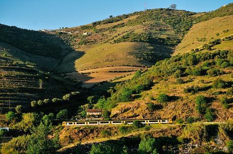 a train in the Douro Valley