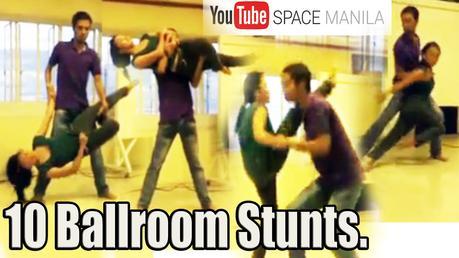 10 Dynamic Ballroom Stunts In Preparation For YouTube Space Manila 2017.