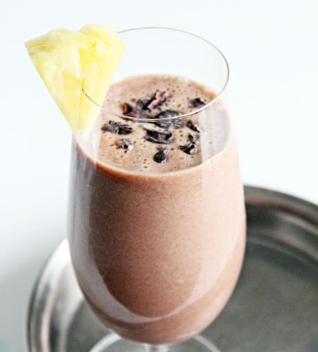 Sweet Chocolate Pineapple Smoothie